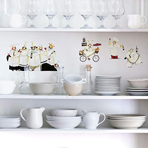 RoomMates RMK1255SCS Chefs Peel and Stick Wall Decals RoomMates RMK1255SCS Chefs Peel and Stick Wall Decals